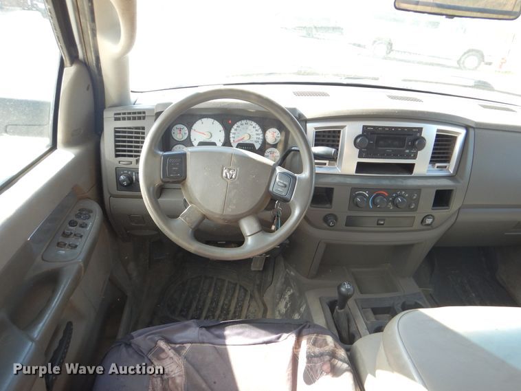 image for item DG8505 2008 Dodge Ram 3500HD  Quad Cab utility bed pickup truck