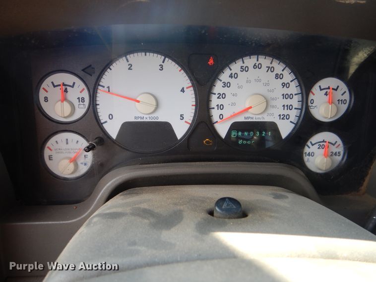 image for item DG8505 2008 Dodge Ram 3500HD  Quad Cab utility bed pickup truck