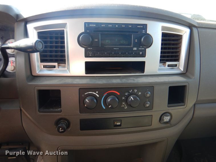 image for item DG8505 2008 Dodge Ram 3500HD  Quad Cab utility bed pickup truck