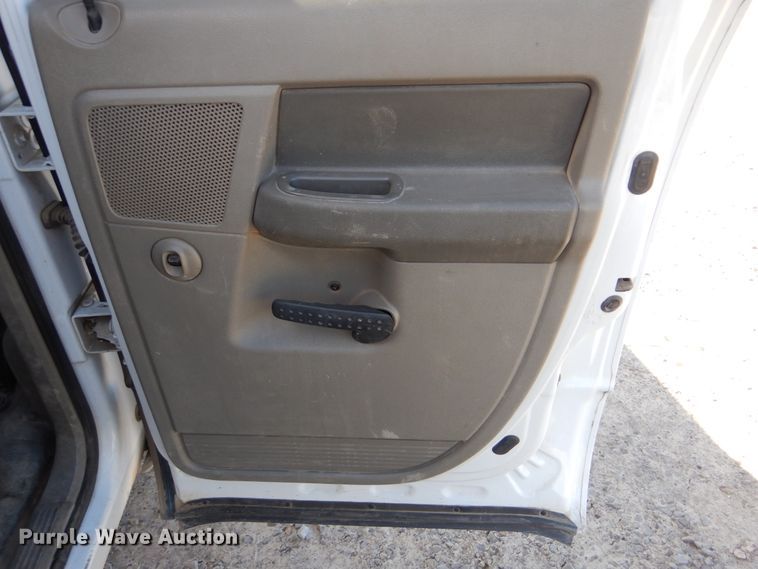 image for item DG8505 2008 Dodge Ram 3500HD  Quad Cab utility bed pickup truck