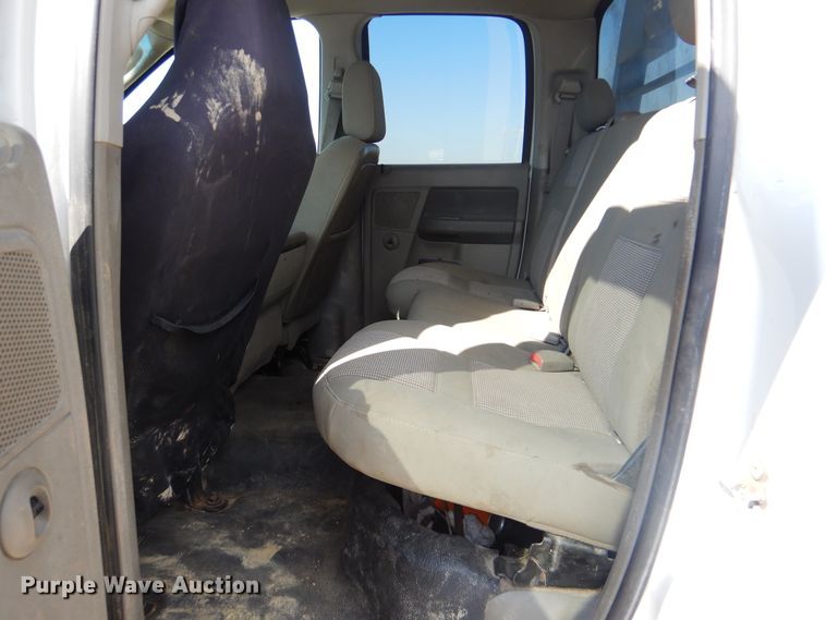 image for item DG8505 2008 Dodge Ram 3500HD  Quad Cab utility bed pickup truck