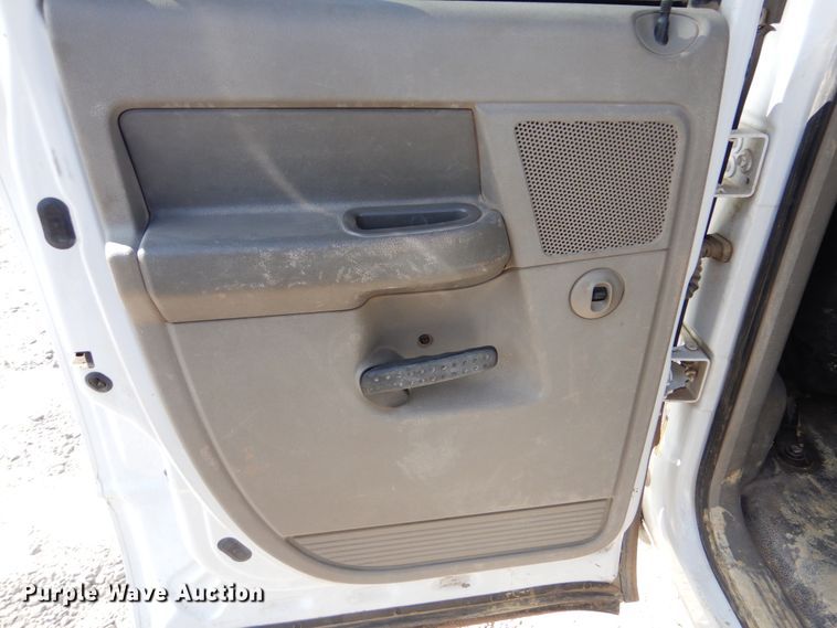 image for item DG8505 2008 Dodge Ram 3500HD  Quad Cab utility bed pickup truck