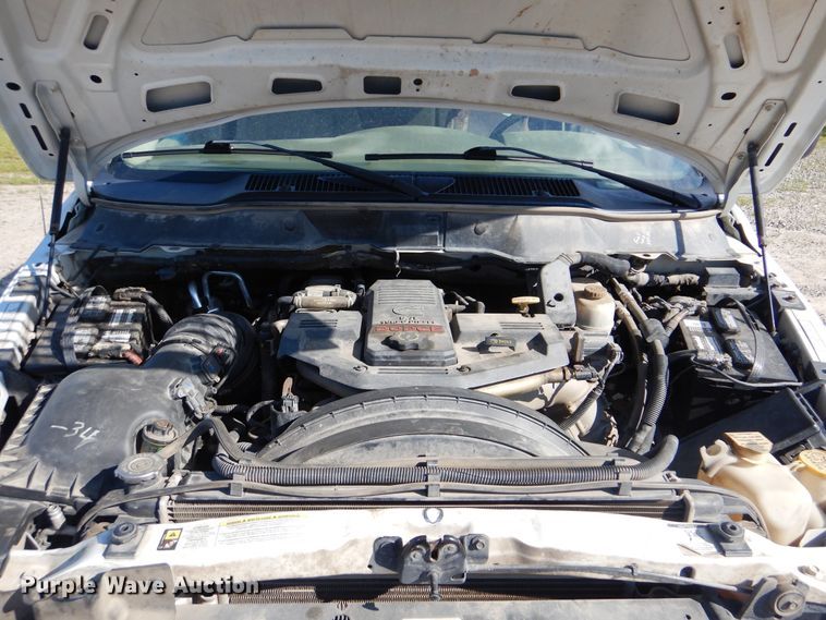 image for item DG8505 2008 Dodge Ram 3500HD  Quad Cab utility bed pickup truck