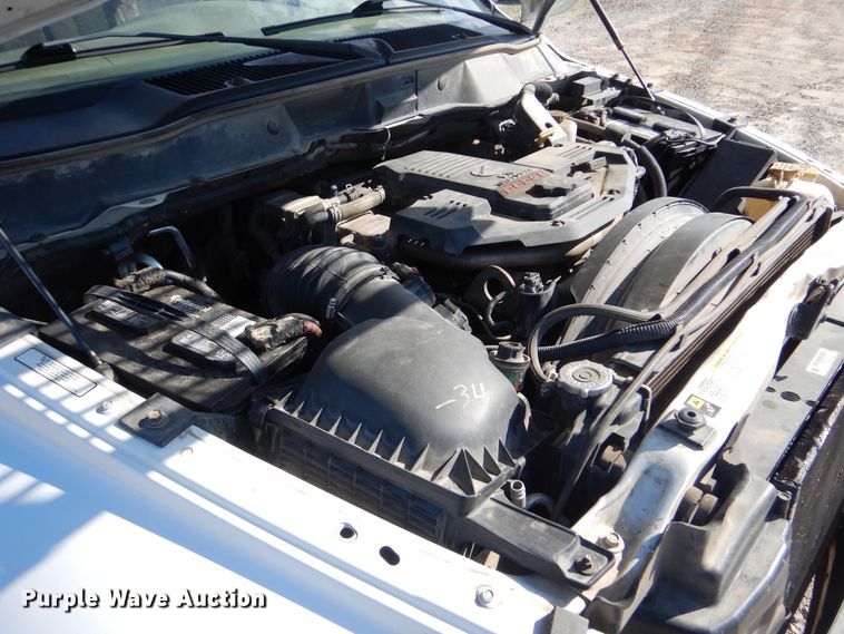 image for item DG8505 2008 Dodge Ram 3500HD  Quad Cab utility bed pickup truck