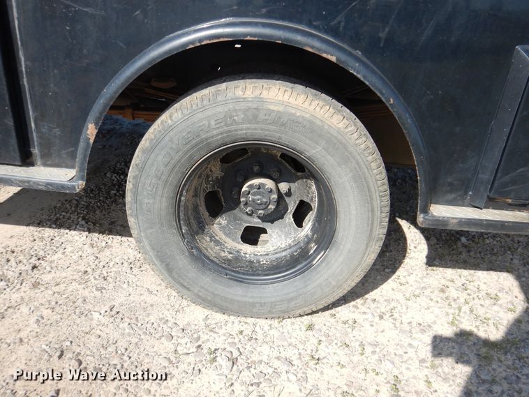 image for item DG8505 2008 Dodge Ram 3500HD  Quad Cab utility bed pickup truck