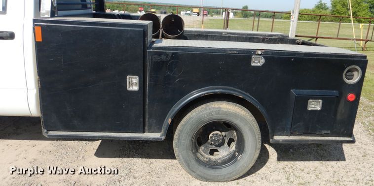 image for item DG8505 2008 Dodge Ram 3500HD  Quad Cab utility bed pickup truck