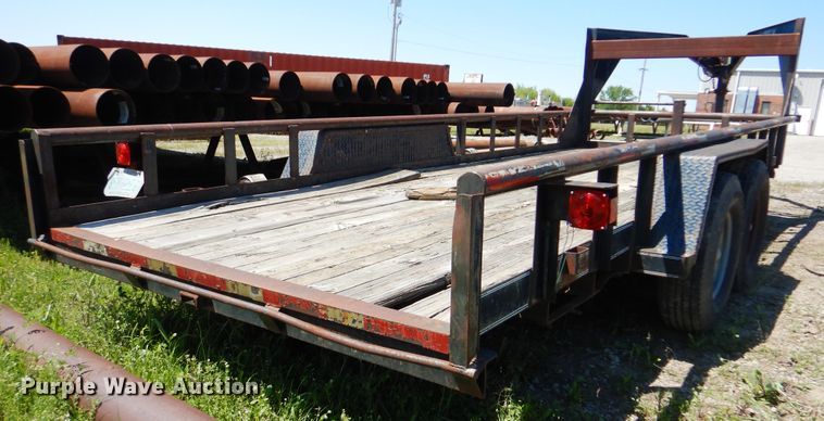 image for item DG8525 2001 Texas Bragg equipment trailer