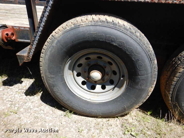 image for item DG8525 2001 Texas Bragg equipment trailer