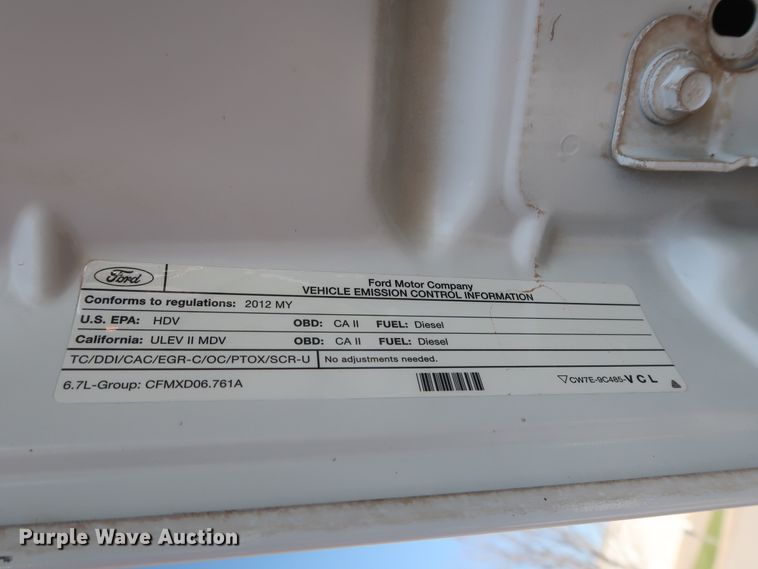 image for item DH0861 2012 Ford F250 Super Duty Lariat King Ranch  Crew Cab pickup truck