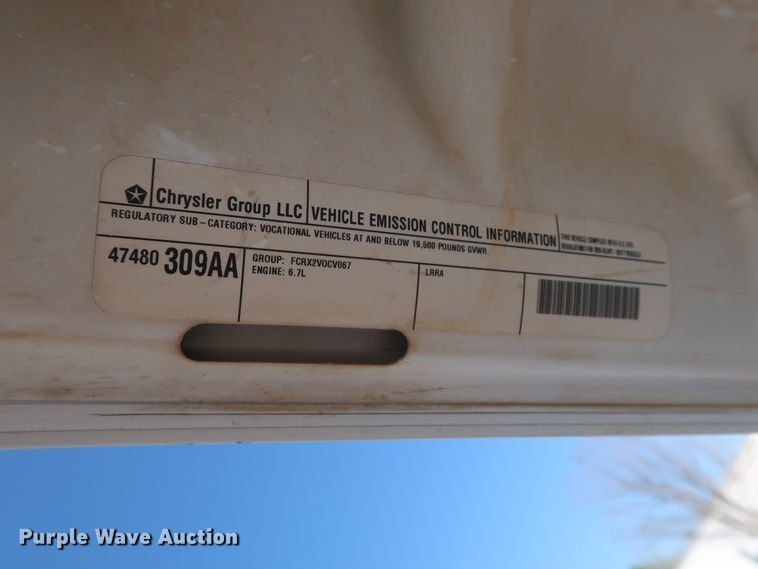 image for item DH0862 2015 Dodge Ram 3500HD  Crew Cab pickup truck cab and chassis