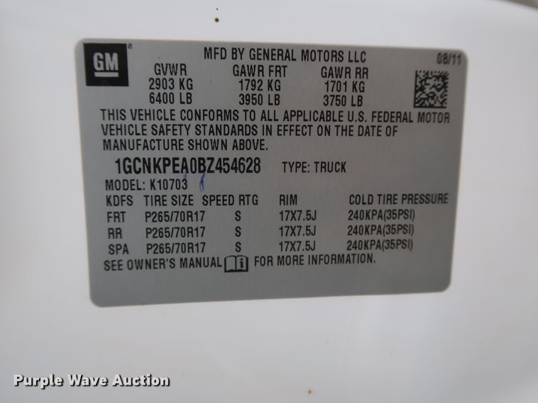 image for item DH0869 2011  Chevrolet Silverado 1500 LS  pickup truck