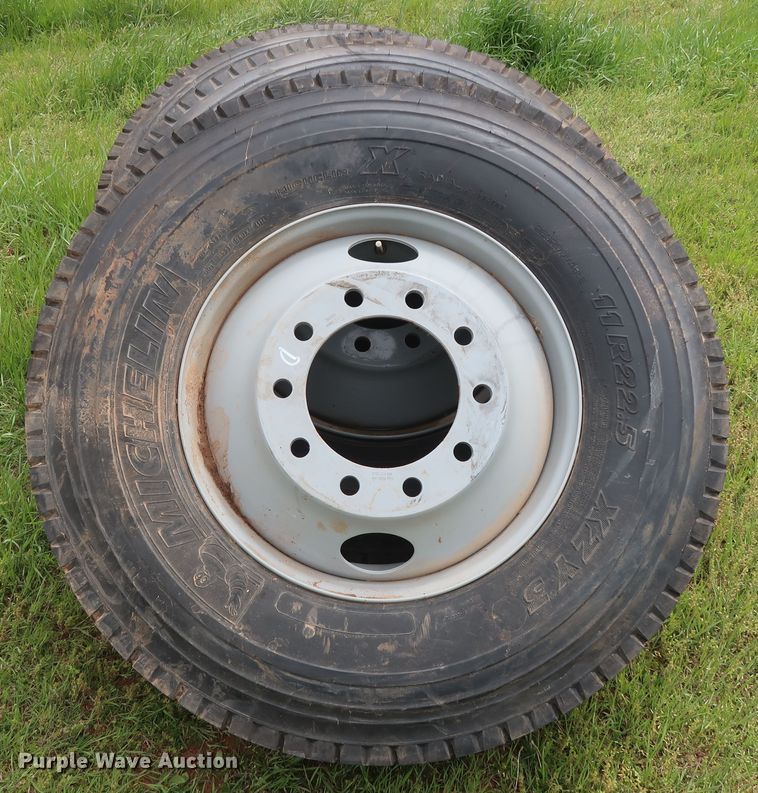 image for item DH0875 (4) Michelin XZY3 11R22.5 tires and wheels