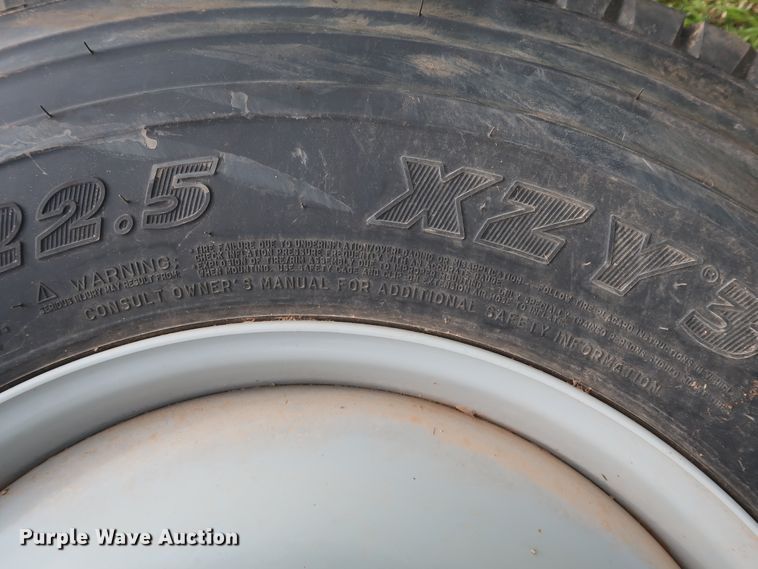 image for item DH0875 (4) Michelin XZY3 11R22.5 tires and wheels
