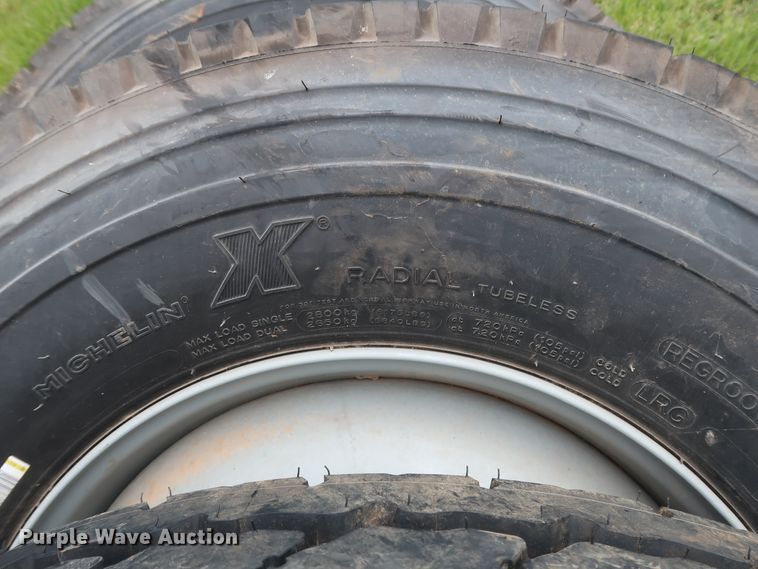 image for item DH0875 (4) Michelin XZY3 11R22.5 tires and wheels