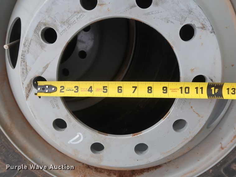 image for item DH0875 (4) Michelin XZY3 11R22.5 tires and wheels