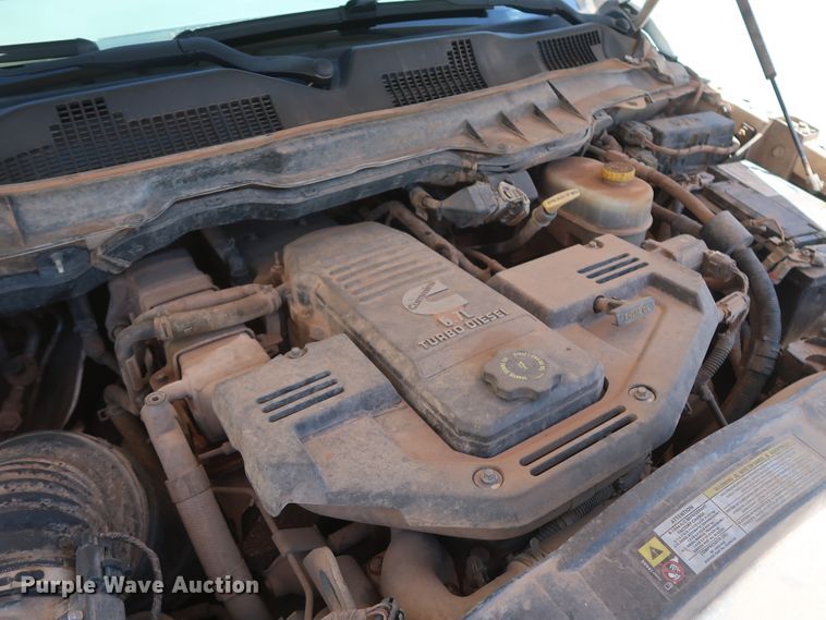 image for item DH0884 2012 Dodge Ram 3500HD  Crew Cab flatbed pickup truck