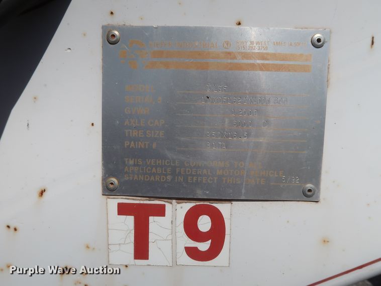 image for item DH0890 1992 Kiefer ILGF dump trailer