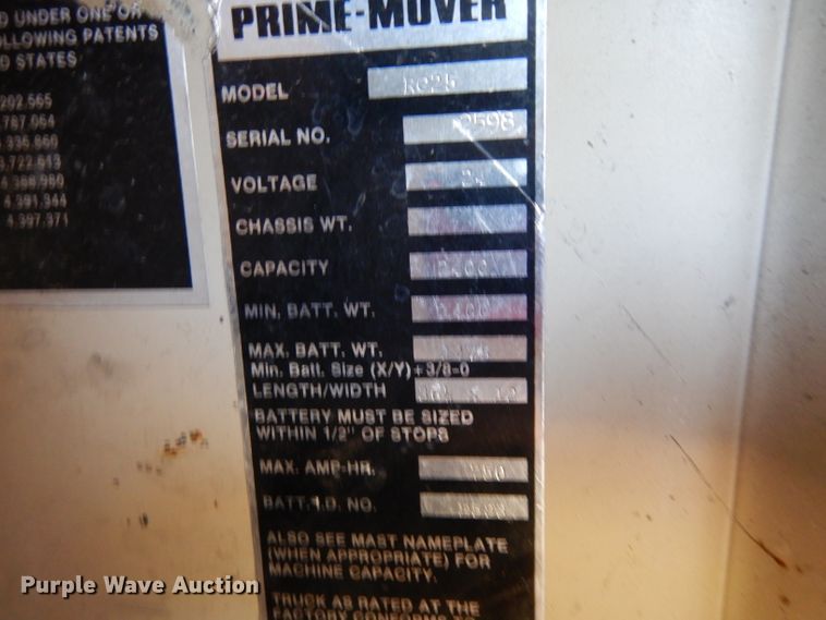 image for item DH2475 Prime Mover RC25 forklift