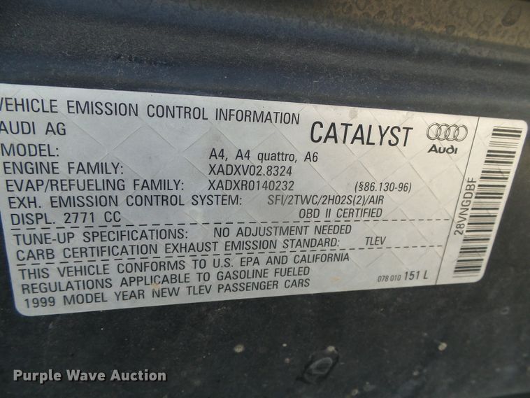 image for item DH4892 1999 Audi A4