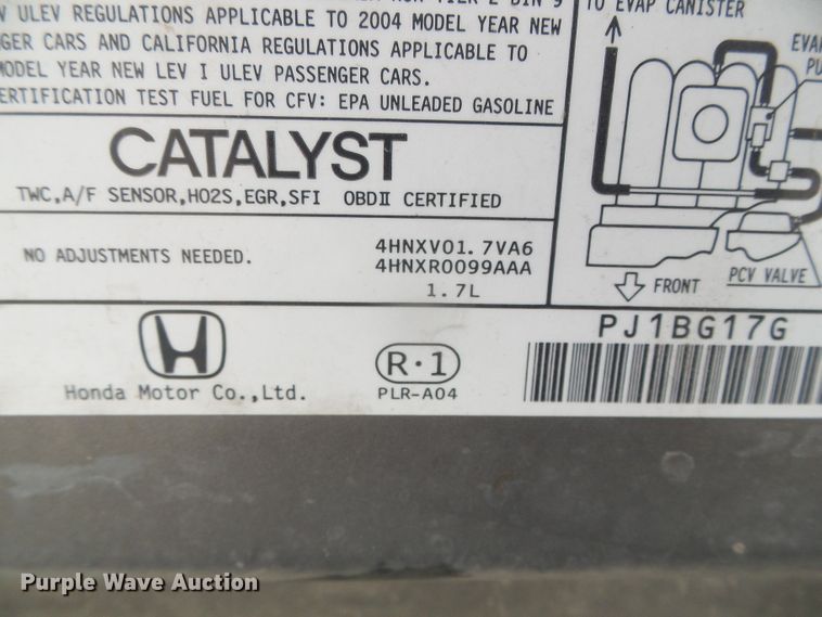 image for item DH4894 2004 Honda Civic