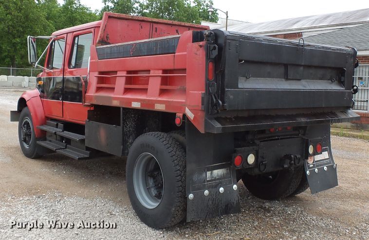 image for item DH7958 1990 International 4700 Crew Cab dump truck