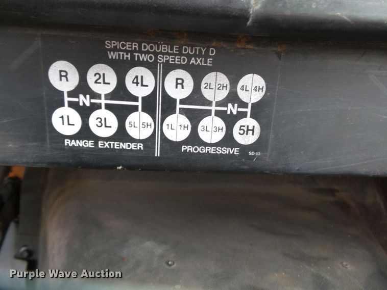 image for item DH7958 1990 International 4700 Crew Cab dump truck