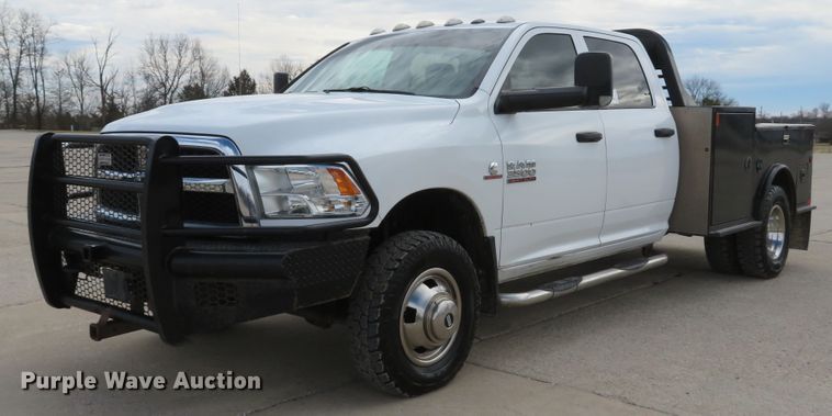 image for item DI2030 2016 Dodge Ram 3500  Crew Cab utility bed pickup truck