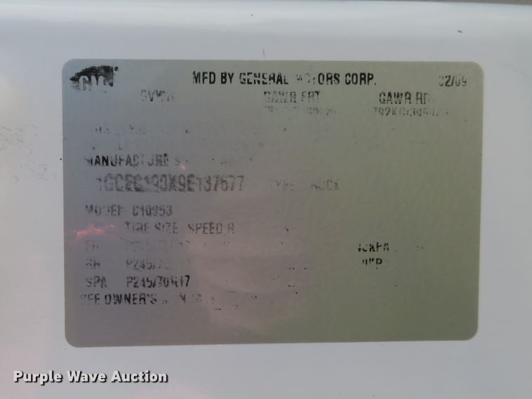 image for item DI2151 2009 Chevrolet Silverado 1500  Ext. Cab kennel bed pickup truck