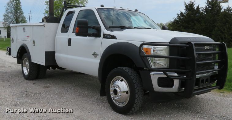 image for item DI2152 2012 Ford F550 Super Duty XL SuperCab utility bed truck