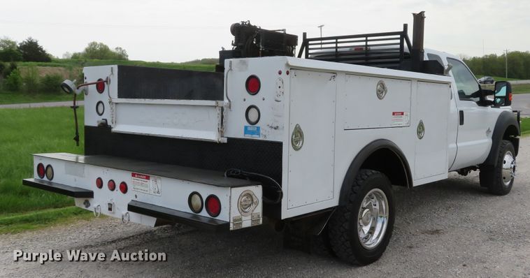 image for item DI2152 2012 Ford F550 Super Duty XL SuperCab utility bed truck