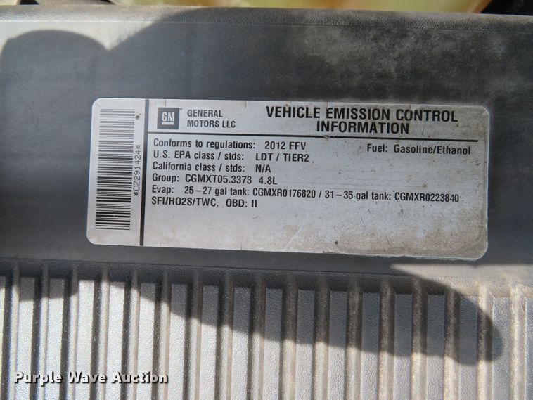 image for item DI2169 2012 Chevrolet Silverado 1500  Ext. Cab pickup truck