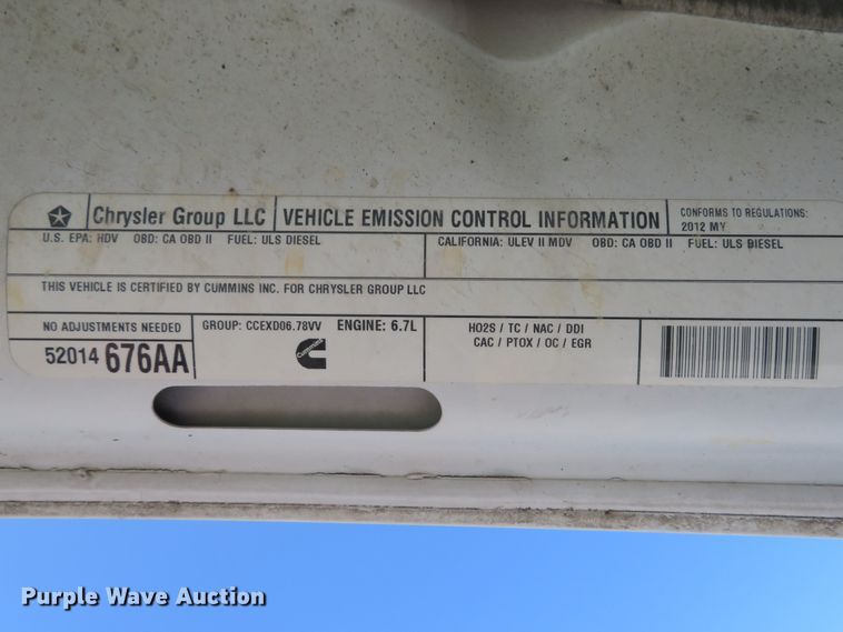 image for item DI2173 2012 Dodge Ram 2500HD  Crew Cab pickup truck