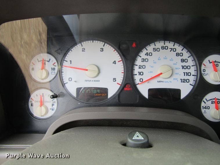 image for item FD9419 2005 Dodge Ram 3500  Quad Cab flatbed pickup truck