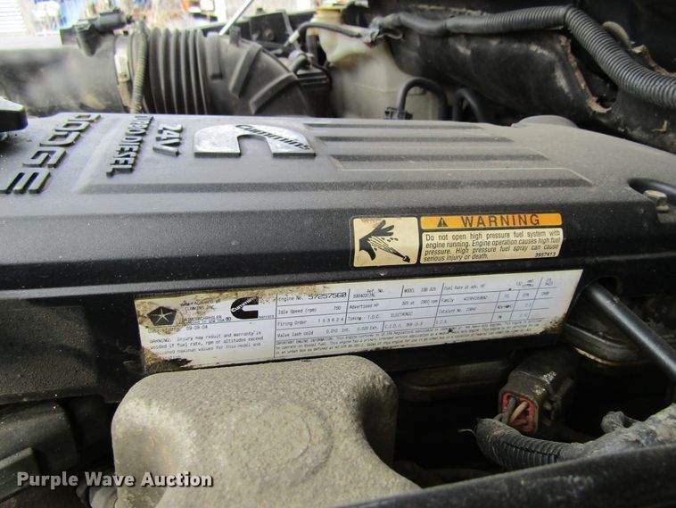 image for item FD9419 2005 Dodge Ram 3500  Quad Cab flatbed pickup truck