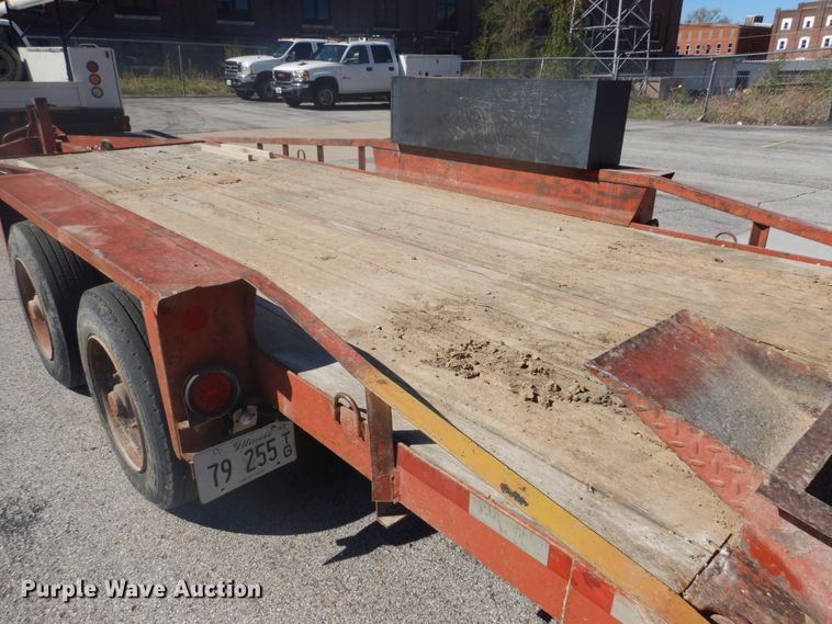 image for item GB9959 1996 Belshe equipment trailer