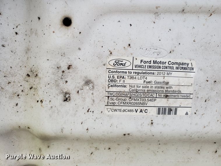 image for item GB9998 2012 Ford F150 XLT  SuperCab pickup truck