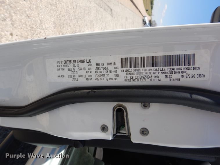 image for item GE9363 2012 Dodge Ram 2500HD  Crew Cab pickup truck