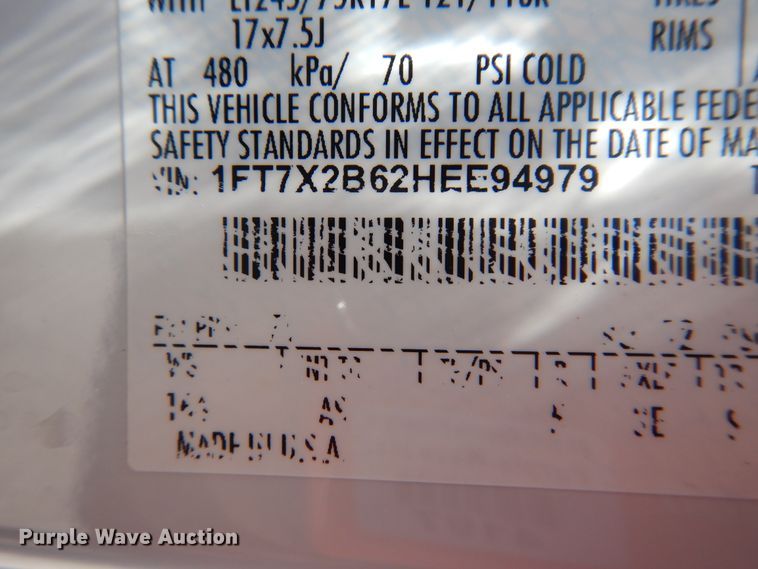 image for item GE9364 2017 Ford F250 Super Duty  SuperCab pickup truck