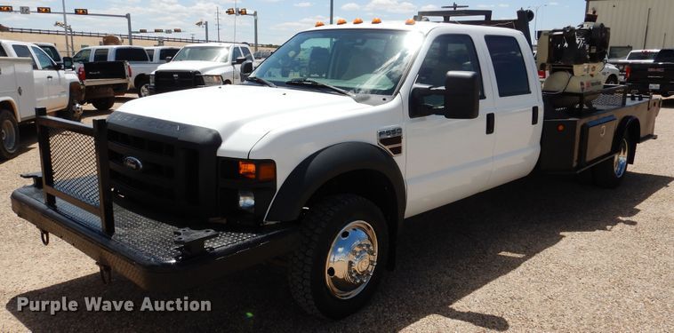 image for item GE9382 2008 Ford F550 Super Duty Crew Cab flatbed truck