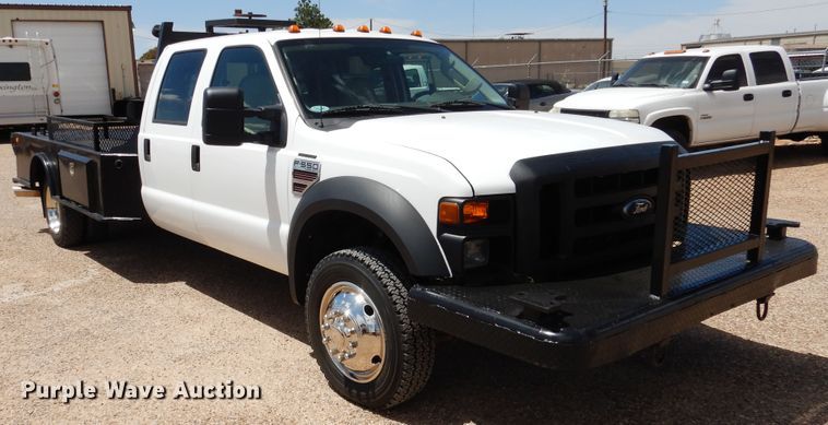 image for item GE9382 2008 Ford F550 Super Duty Crew Cab flatbed truck