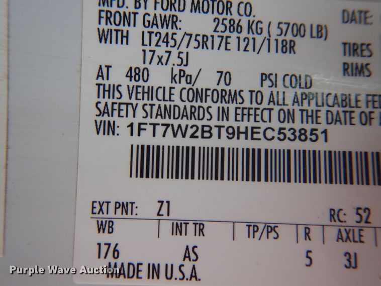 image for item GE9384 2017 Ford F250 Super Duty  Crew Cab pickup truck