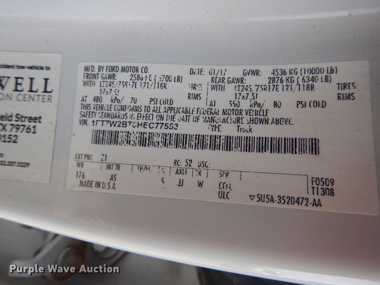 image for item GE9385 2017 Ford F250 Super Duty  Crew Cab pickup truck