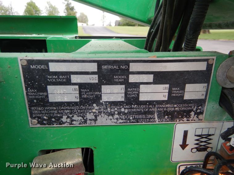 image for item GK9171 2012 JLG 1930ES  scissor lift