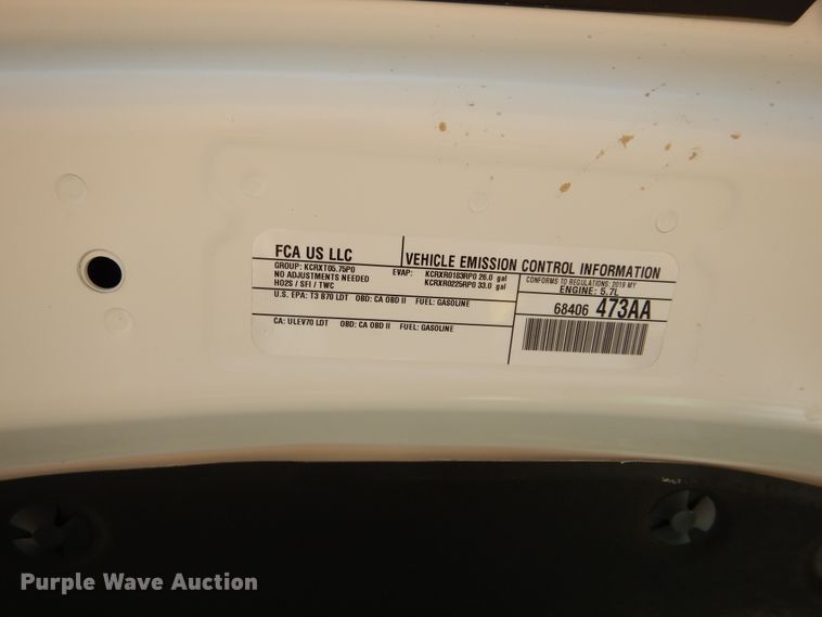 image for item GK9210 2019 Dodge Ram 1500  Crew Cab pickup truck