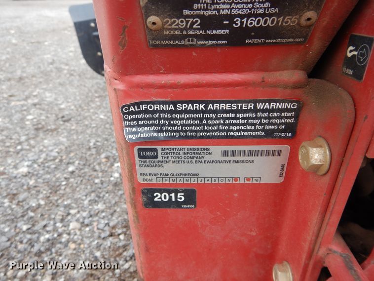 image for item GK9214 2015 Toro 22980 trencher