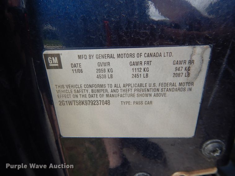 image for item GK9215 2007 Chevrolet Impala