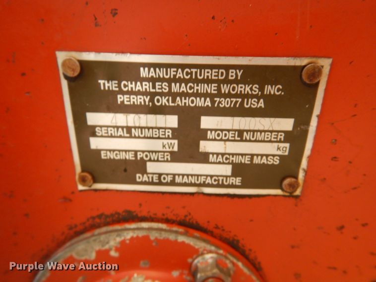 image for item GO9134 2000 Ditch Witch 100SX vibratory cable plow