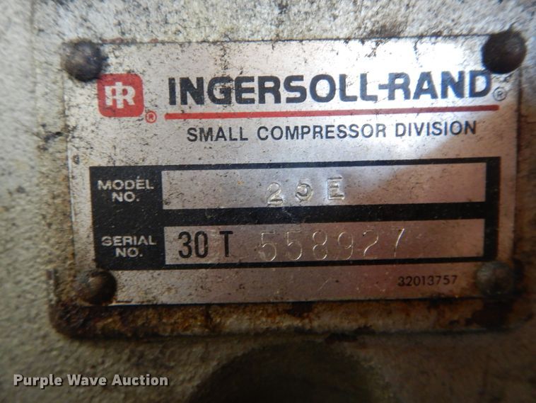 image for item GO9594 Ingersoll Rand T30 air compressor