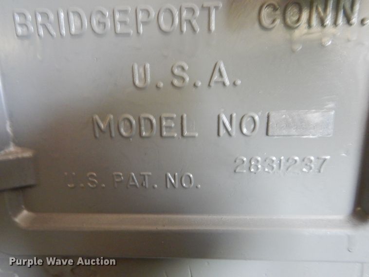 image for item GO9619 Bridgeport 129356 mill