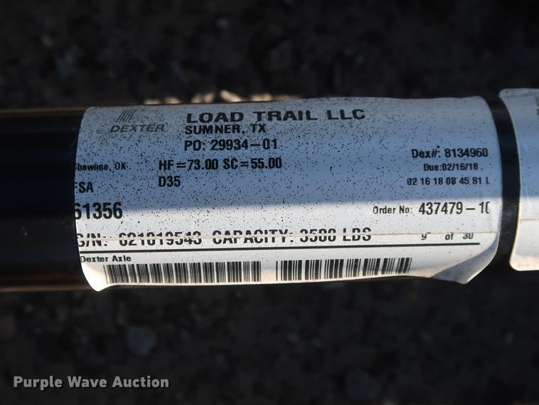 image for item GS9871 (4) Dexter Load Trail 3500 trailer axles